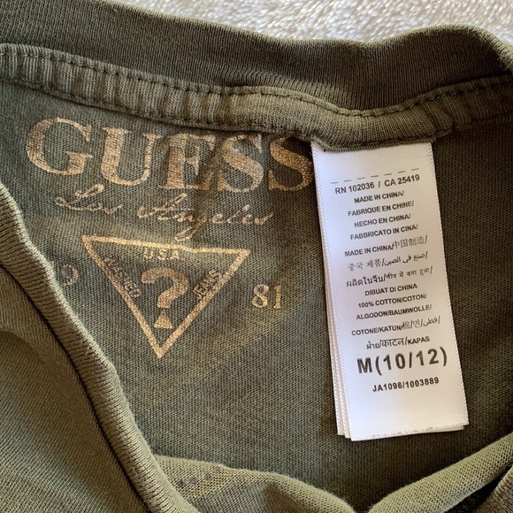 Guess T-Shirt Size Medium 10 12 - Picture 3 of 6